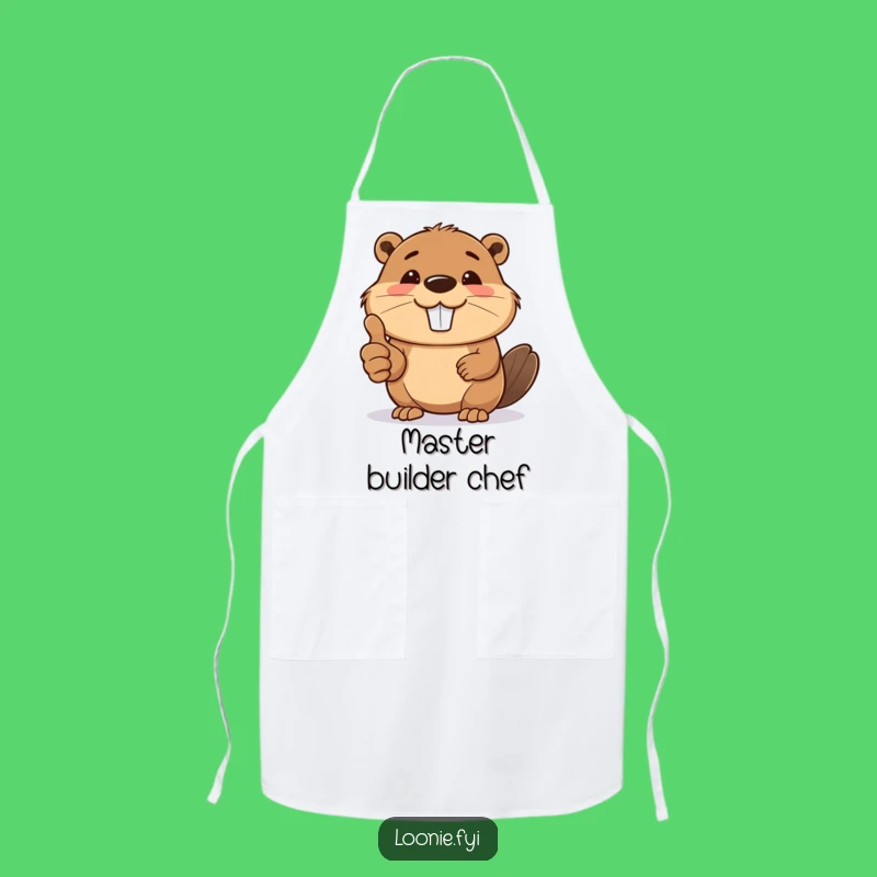 Funny Beaver Thumbs Up Apron - Kitchen Builder Wear, Perfect Humorous Gift