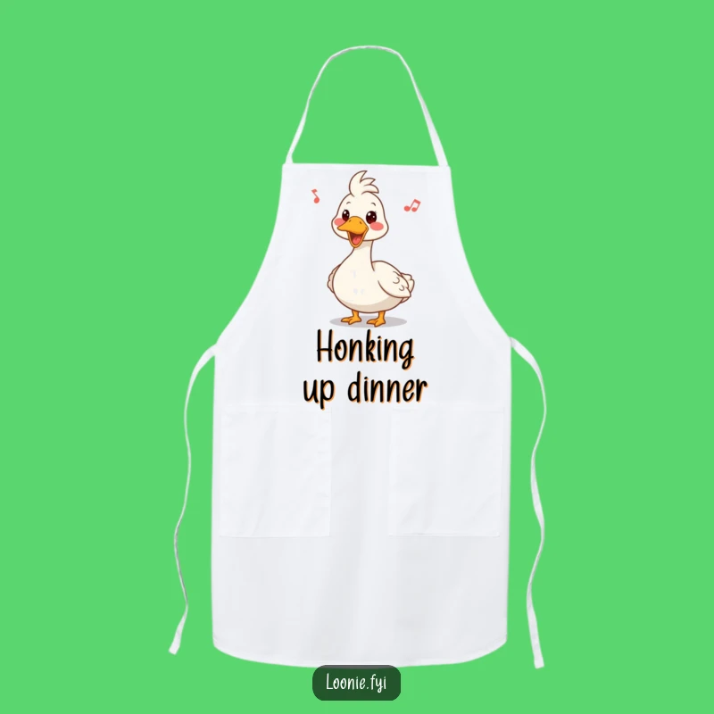 Funny Canadian Goose Apron: Cook with Honking Good Humor!