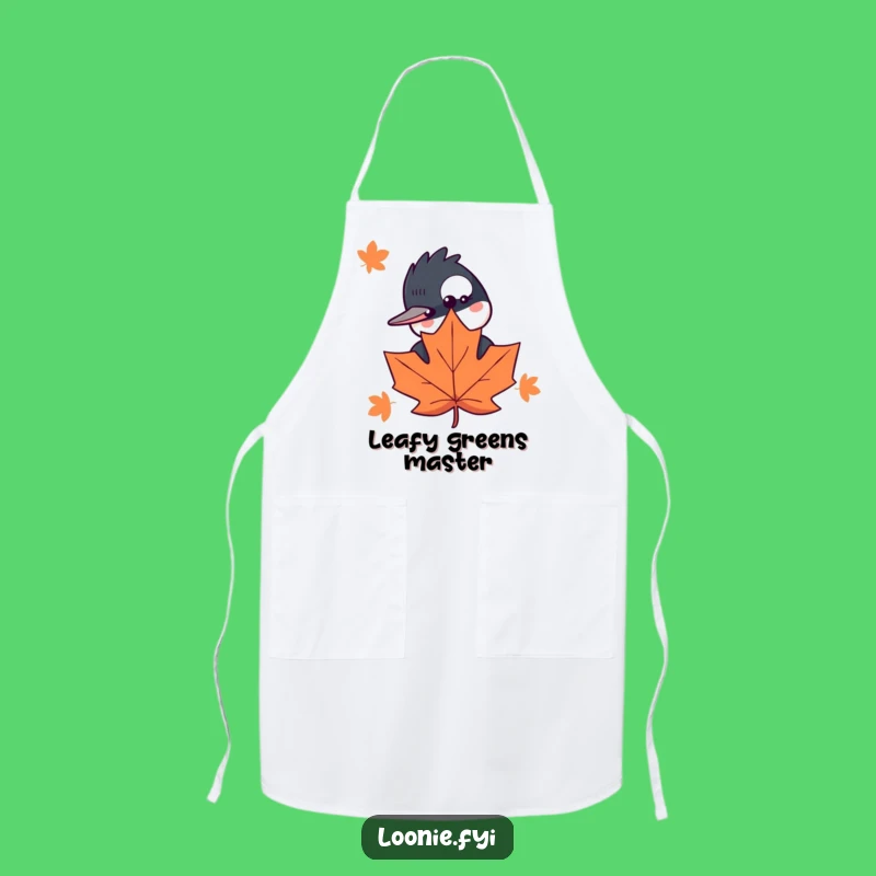 Funny Loon Maple Leaf Apron - Kitchen Fun Wear, Perfect Hilarious Cooking Gift