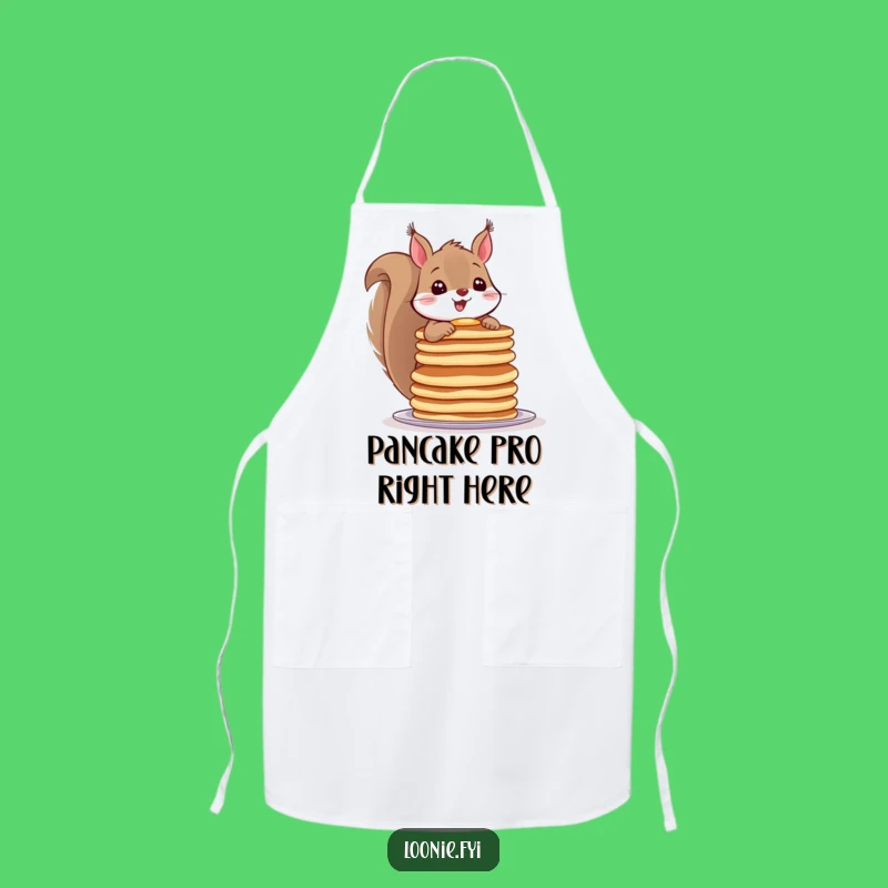 Funny Squirrel Pancake Apron - Hilarious Chef's Breakfast Gift