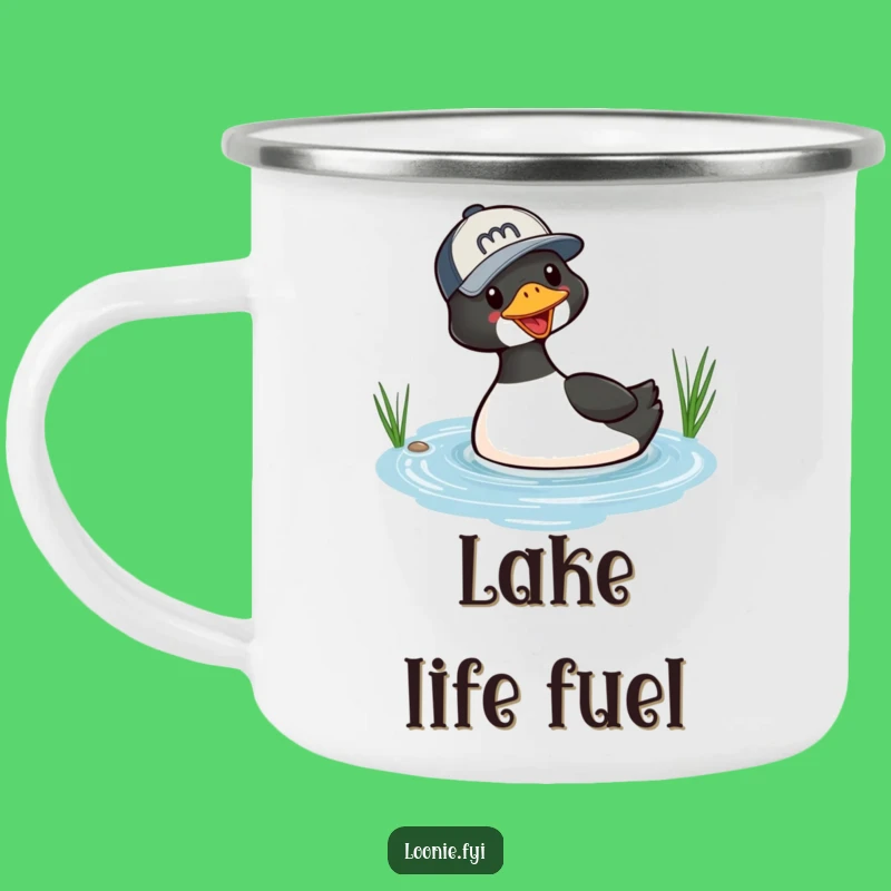 Funny Loon Diving Baseball Cap Camping Mug - Outdoor Adventure Humor