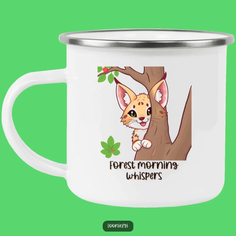 Funny Lynx Camping Mug, Your Companion for Curious Adventures!