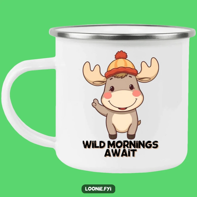 Funny Moose Toque Camping Mug: Durable Outdoor Humor for Your Adventures, Great Gift