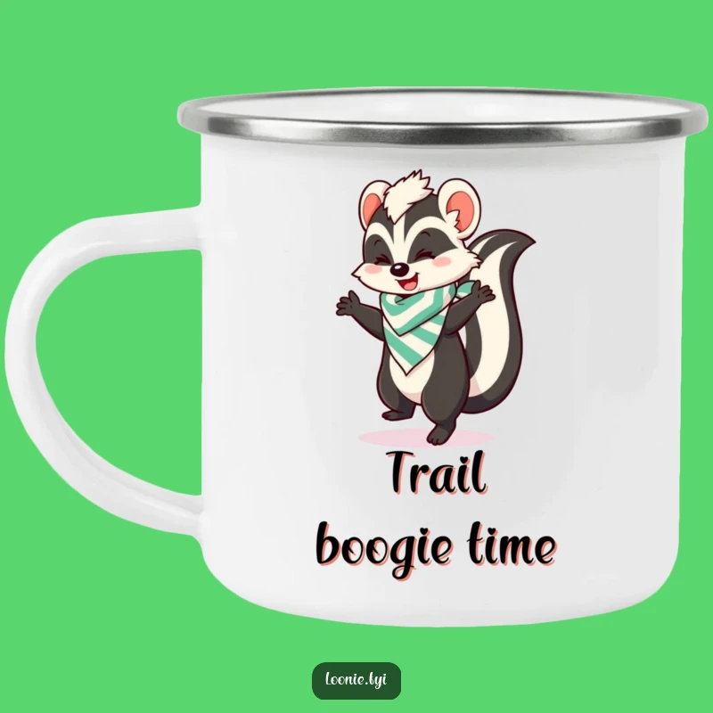 Funny Skunk Camping Mug, Your Companion for Trailside Grooves!