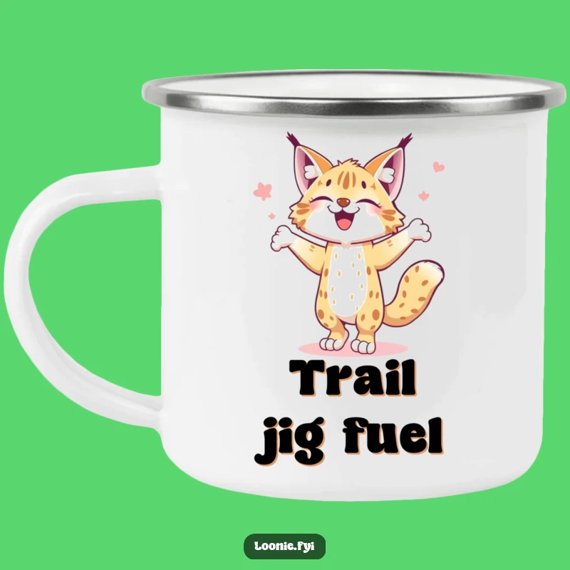 Funny Lynx Jig Camping Mug - Adventure Dance Cup, Perfect Outdoorsy Funny Gift