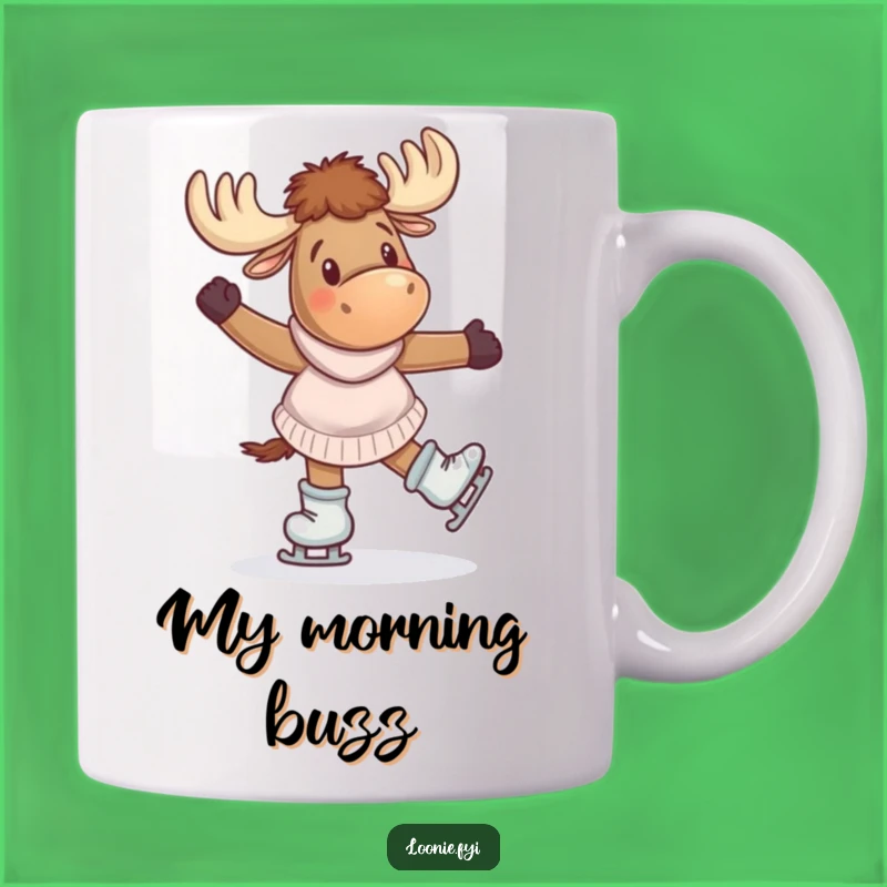 Funny Giddy Moose Skating Mug: A Hilarious Gift for Ice Lovers