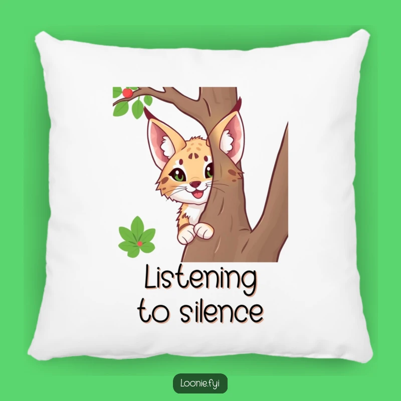 Cozy Funny Lynx Pillow, Add Playful Comfort to Your Space!