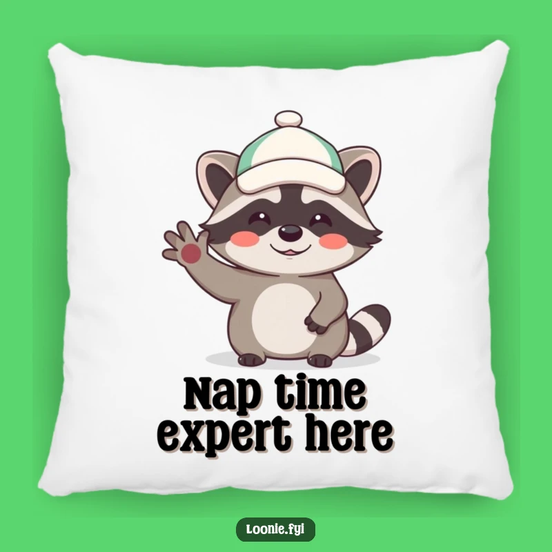 Cozy Funny Raccoon Pillow, Add a Splash of Humor to Your Comfort!