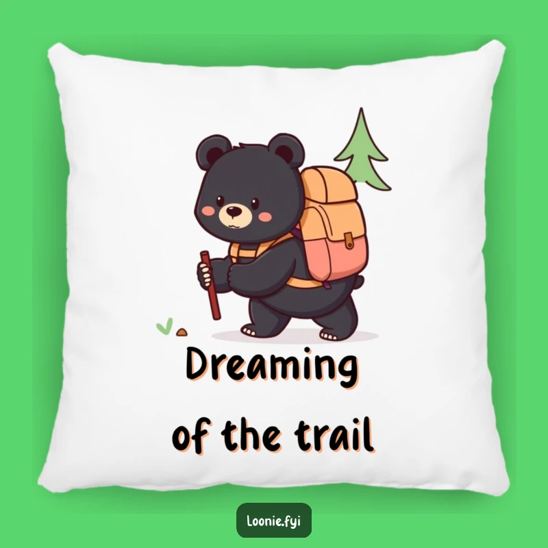 Cozy Funny Bear Pillow, Add Adventure Comfort to Your Space!