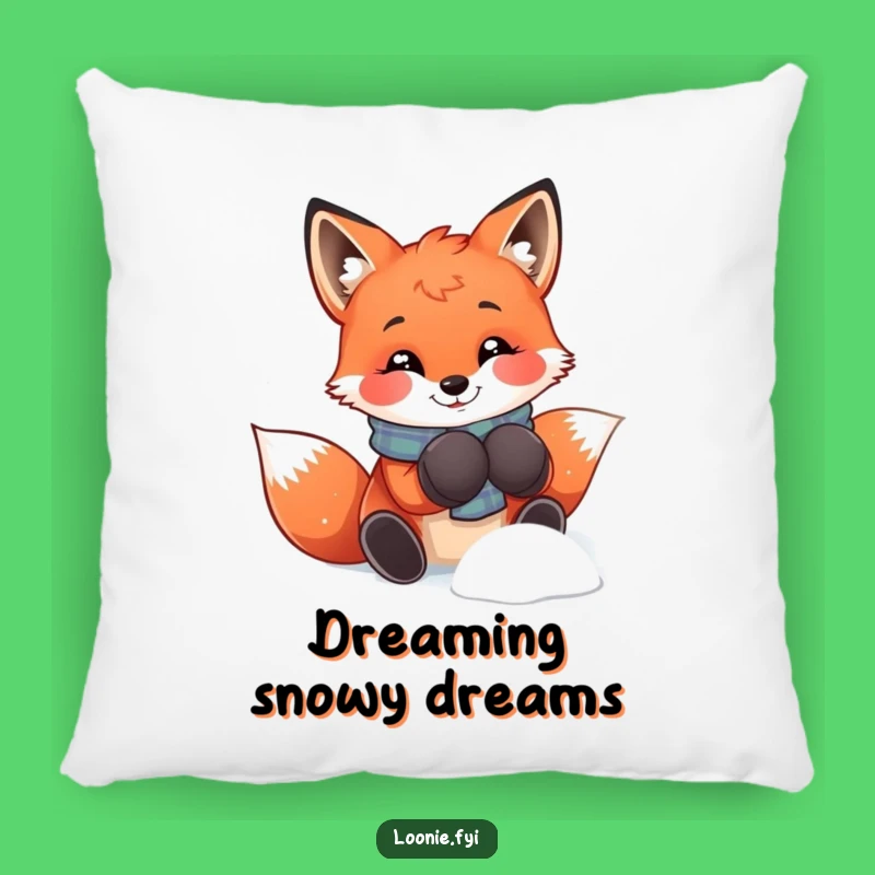 Funny Fox Mittens Pillow: Cozy Winter Comfort, Cute Funny Gift