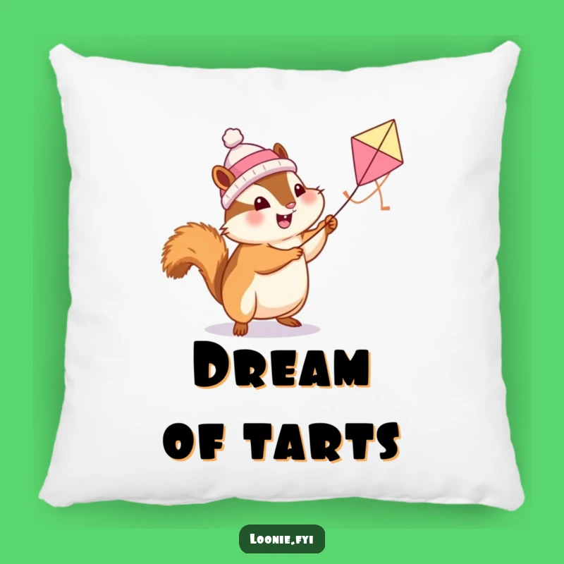 Funny Chipmunk Butter Tart Kite Pillow: Cozy Comfort & Cuteness!