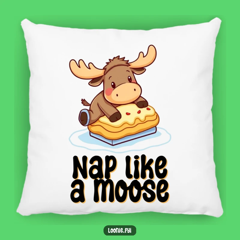 Funny Moose Poutine Skate Pillow: Comfy & Hilarious Couch Companion!