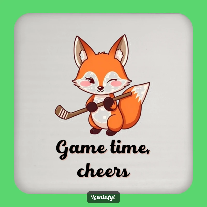 Funny Red Fox Coasters: Playful Wink - Hilarious Table Gift Set