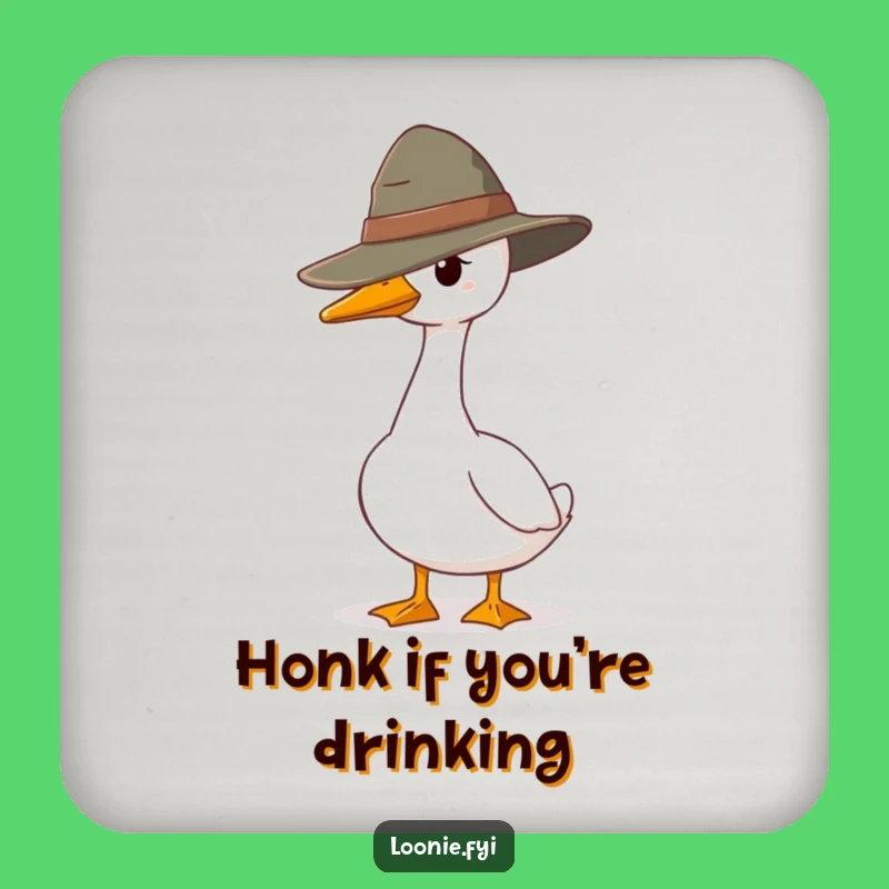 Funny Goose Ranger Coaster: Protect Surfaces with Guarding Character, Perfect Funny Gift