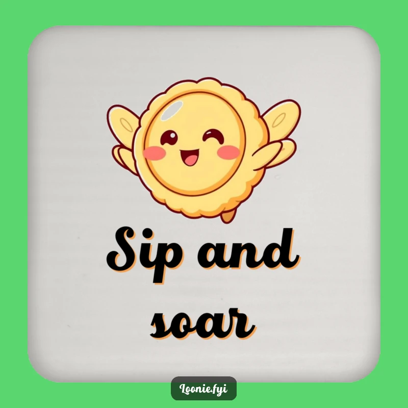 Funny Butter Tart Flying Coasters - Protect Tables with Sweet Charm, Fun Gift