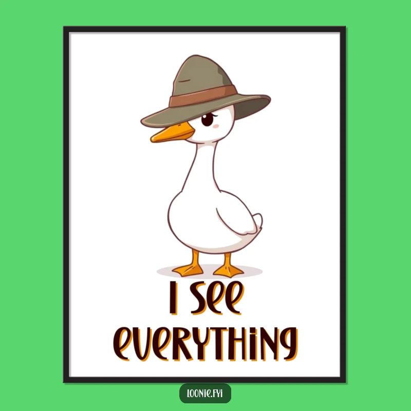 Funny Goose Ranger Poster: Guard Character, Amazing Funny Gift