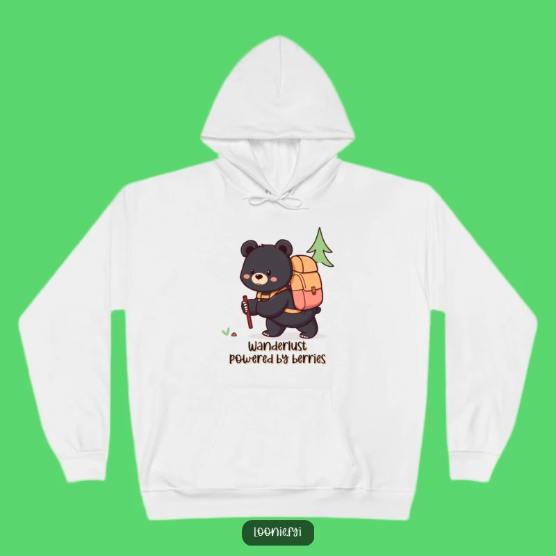 Cozy Funny Bear Hoodie, Your Warm Companion for Outdoor Adventures!