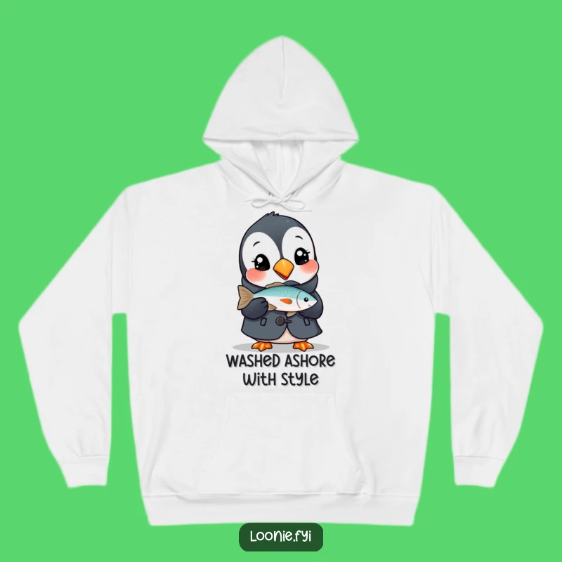 Cozy Funny Puffin Hoodie, Stay Warm With Avian Charm!