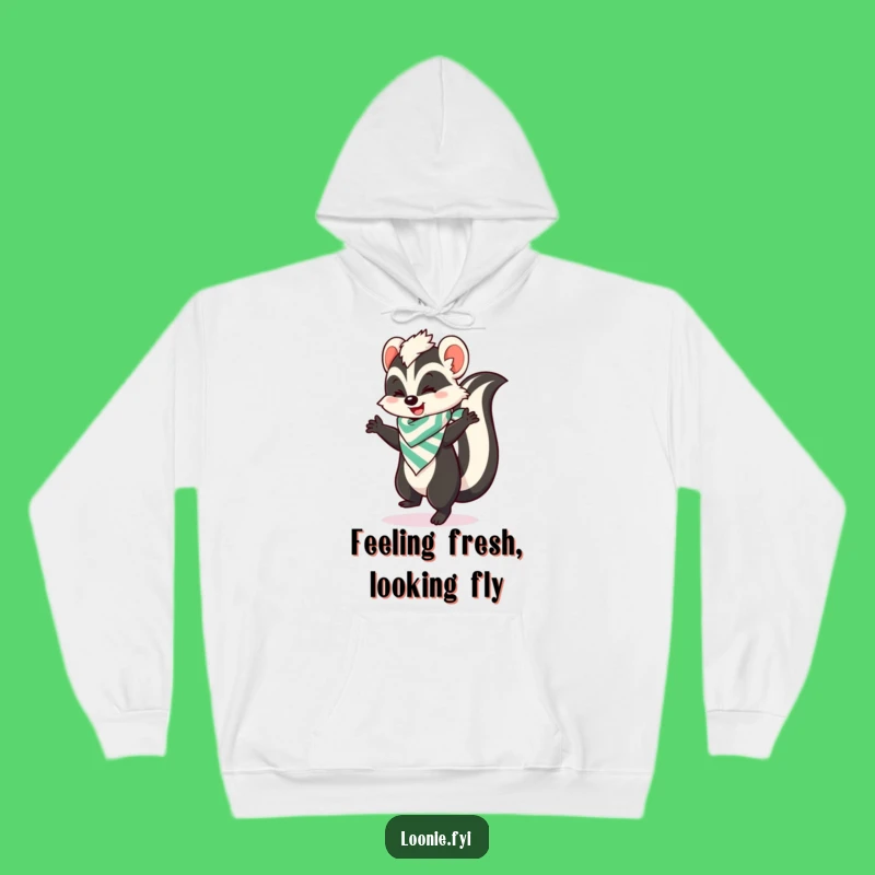 Cozy Funny Skunk Hoodie, Warm Up With Hilarious Skunk Moves!