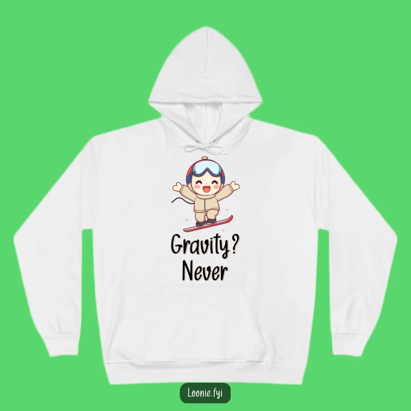 Funny Ski Jump Character Hoodie - Cozy Victory Warmth Gift