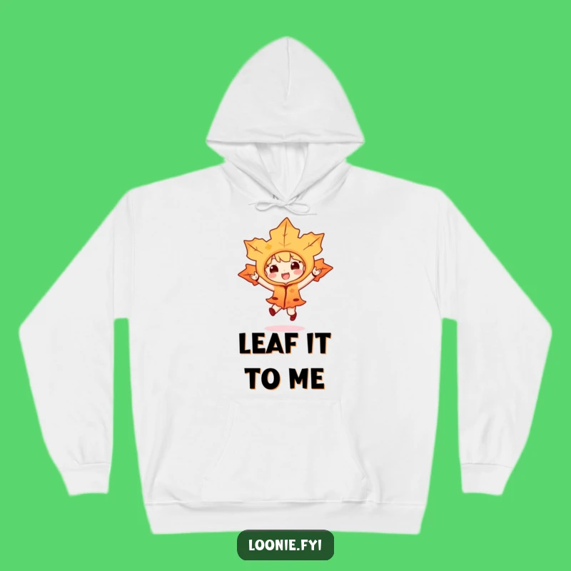 Funny Maple Leaf Hoodie - Cozy Joyful Hop Character Gift