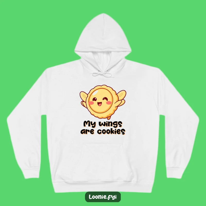 Cozy Funny Butter Tart Flying Hoodie - Warm & Whimsical Comfort, Fun Gift