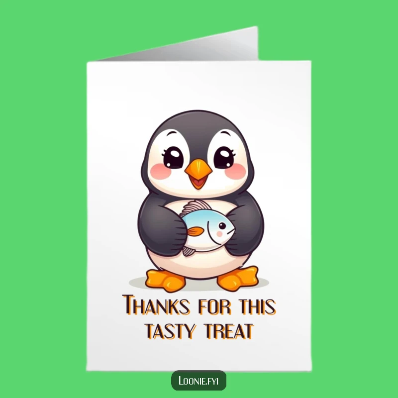 Free Printable Thank You Card: Puffin Gratitude, Funny Downloadable Art for Sincere Thanks