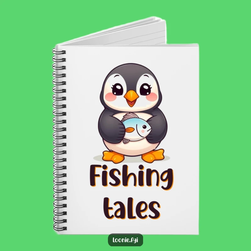 Funny Puffin Notebook: Cheerful Fish-Holder Journal, Ideal Humorous Gift for Writers