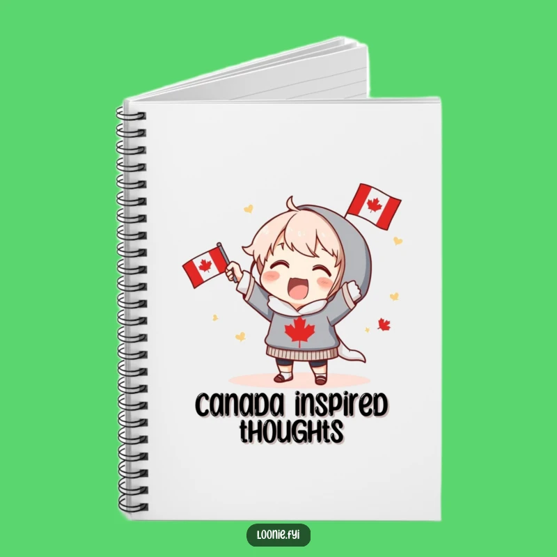 Funny Canadian Cheer Notebook: Excited Character's Patriotic Pages - Gift for Patriots