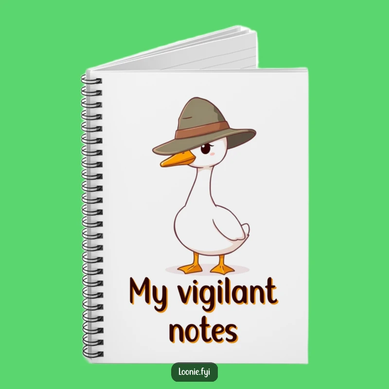 Funny Goose Ranger Notebook: Lined Character Guarding, Great Funny Gift
