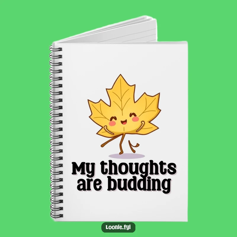 Funny Maple Leaf Notebook: Playful Character Jotting Dance Moves