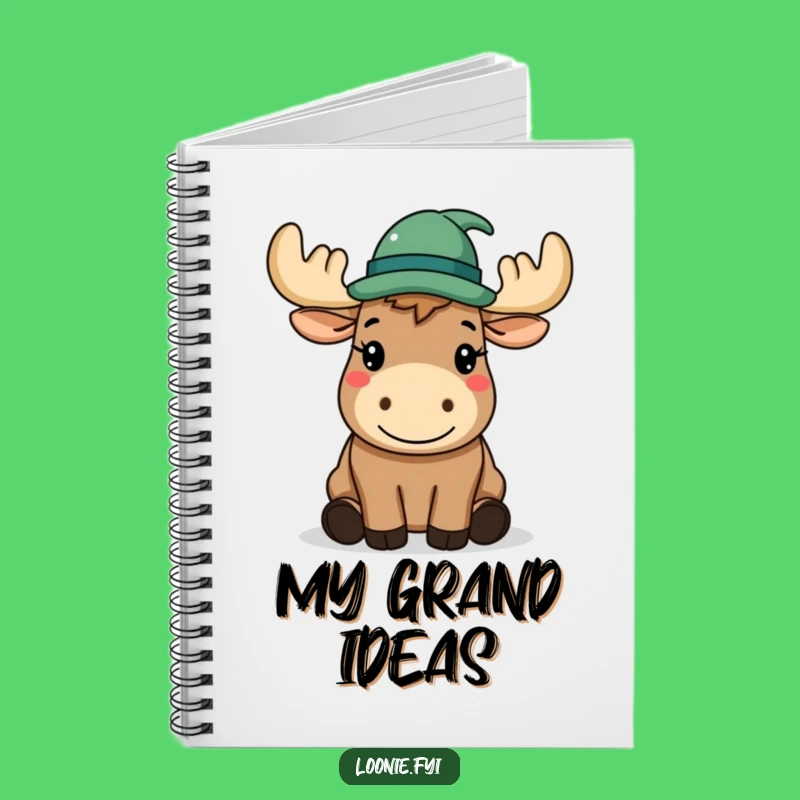 Funny Moose Hat Notebook: Jot down notes with polite flair