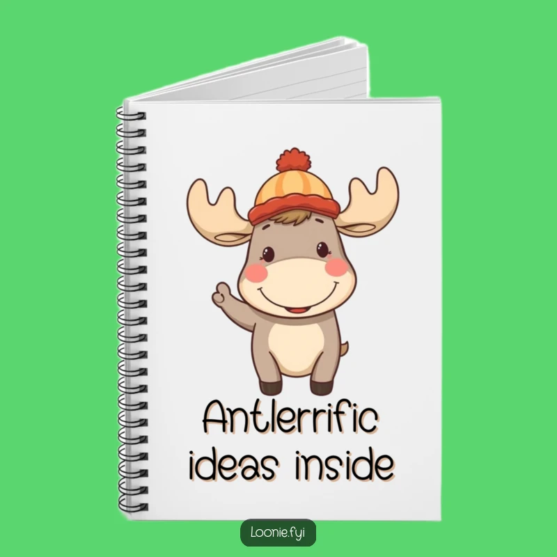 Funny Moose Toque Notebook: Jot Down Ideas with Canadian Humor, Great Funny Gift