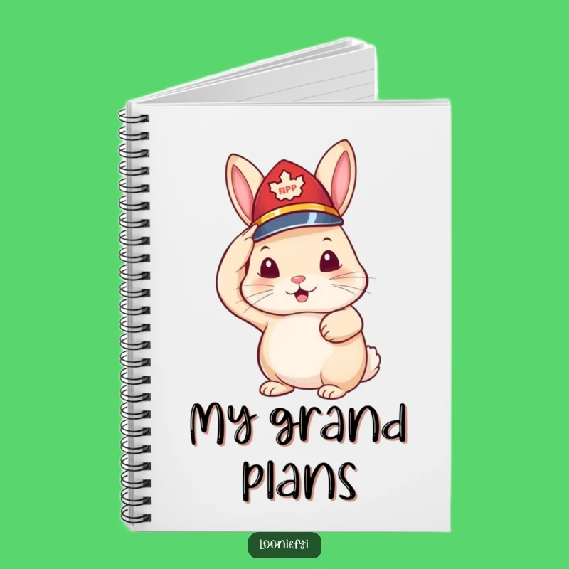 Funny Rabbit RCMP Notebook - Adorable & Humorous Journal