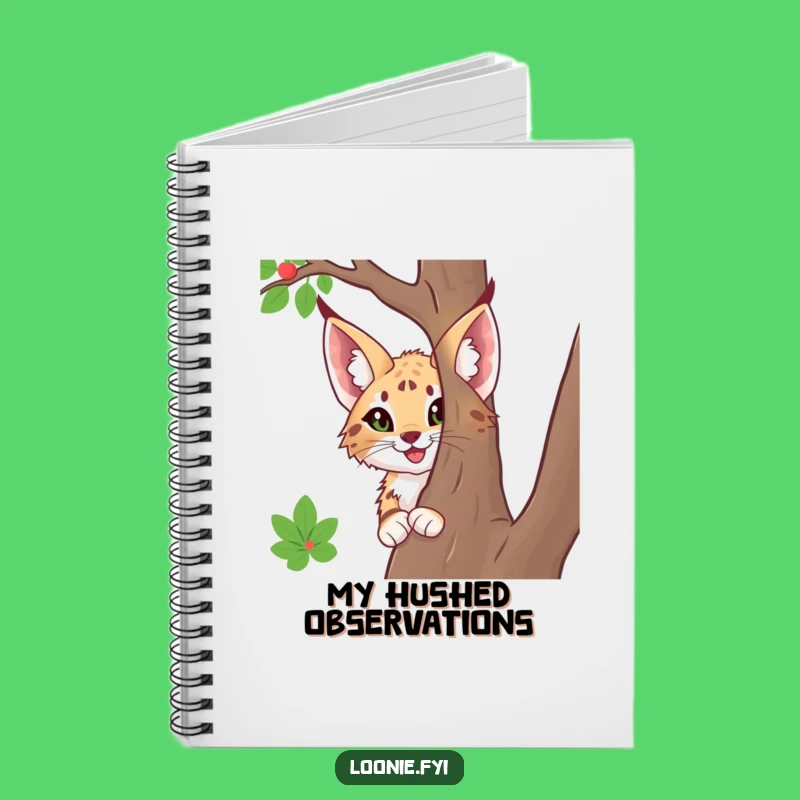Funny Lynx Notebook, Jot Down Thoughts With Curious Flair!