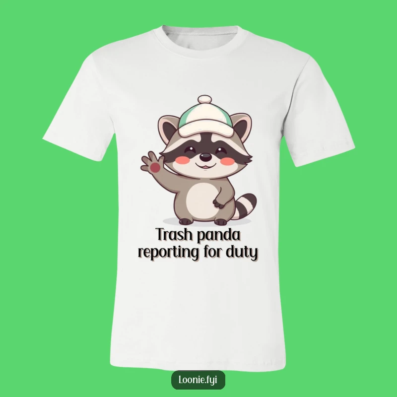 Funny Raccoon Waving Hello T-Shirt, The Ultimate Hilarious Gift for Animal Lovers!