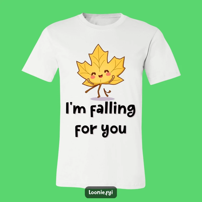 Funny Maple Leaf T-Shirt: Playful Character's Energetic Dance Moves