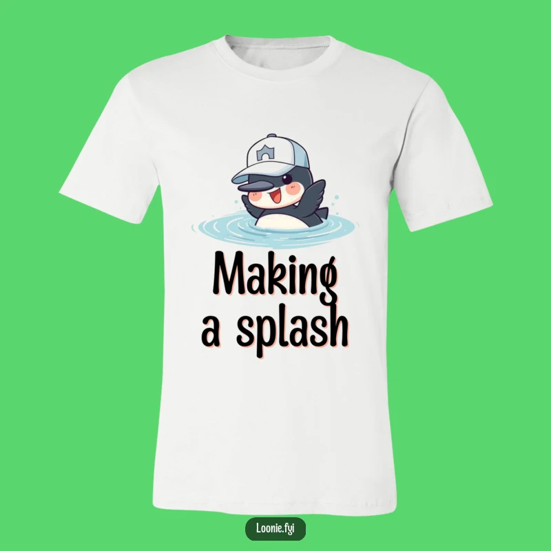 Funny Loon Dive Tee - Cheerful Diver, Baseball Cap, Water Bird Shirt Gift