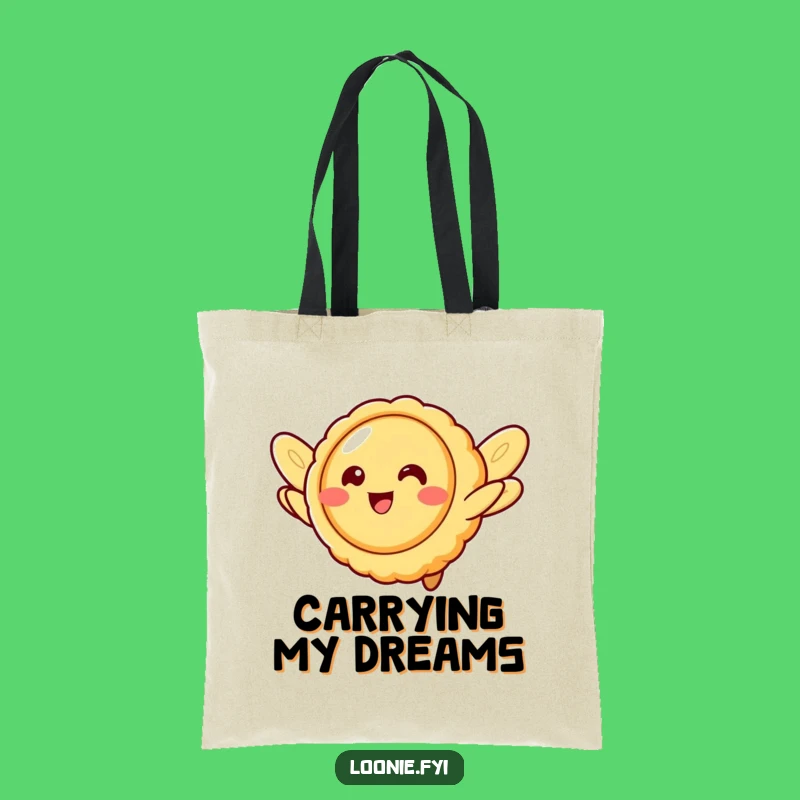 Funny Butter Tart Flying Tote Bag - Carry Your Sweetness, Ideal Gift