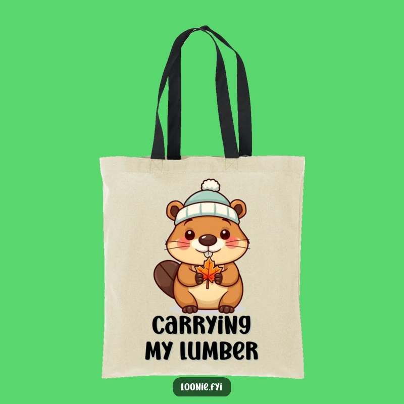 Funny Beaver Canada Tote Bag: Carry Your Canadian Pride Hilariously