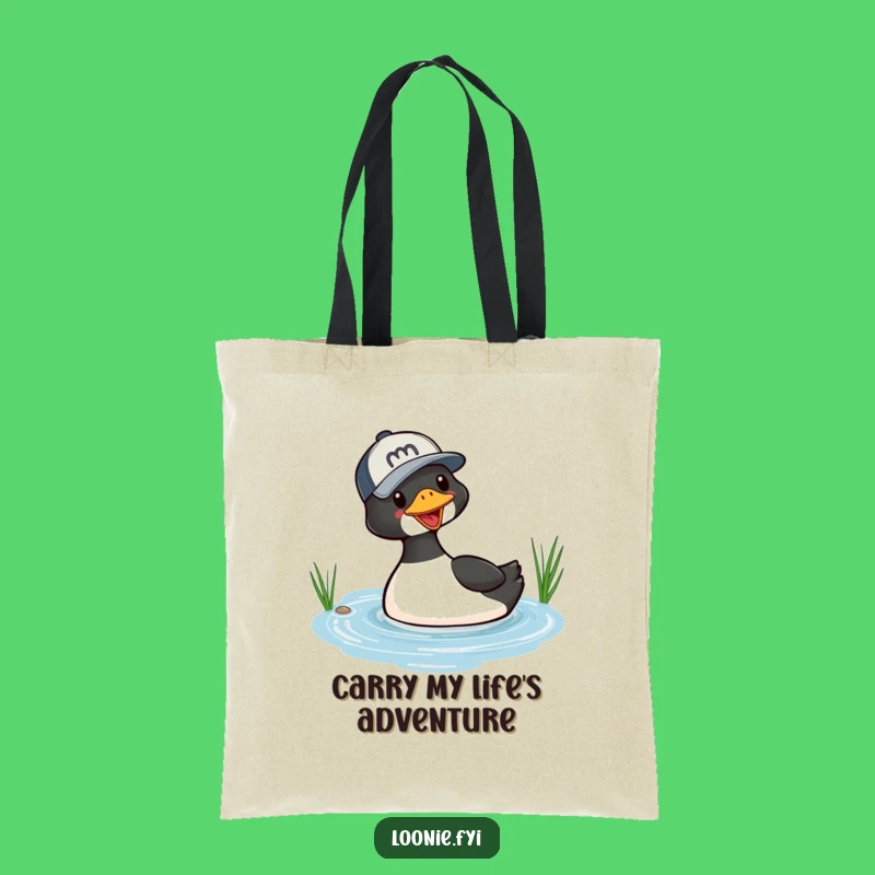 Funny Loon Diving Baseball Cap Tote Bag - Carry Your Humor Anywhere
