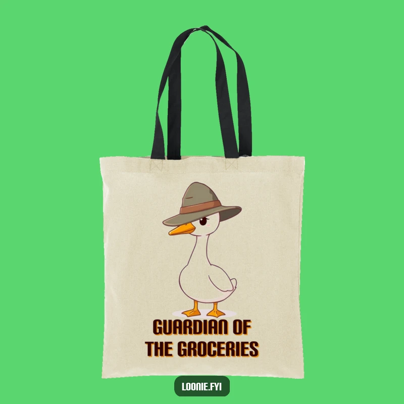 Funny Goose Ranger Tote Bag: Guard Character, Practical Funny Gift
